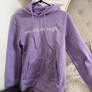 You Are Enough Women’s Medium Purple Sweatshirt